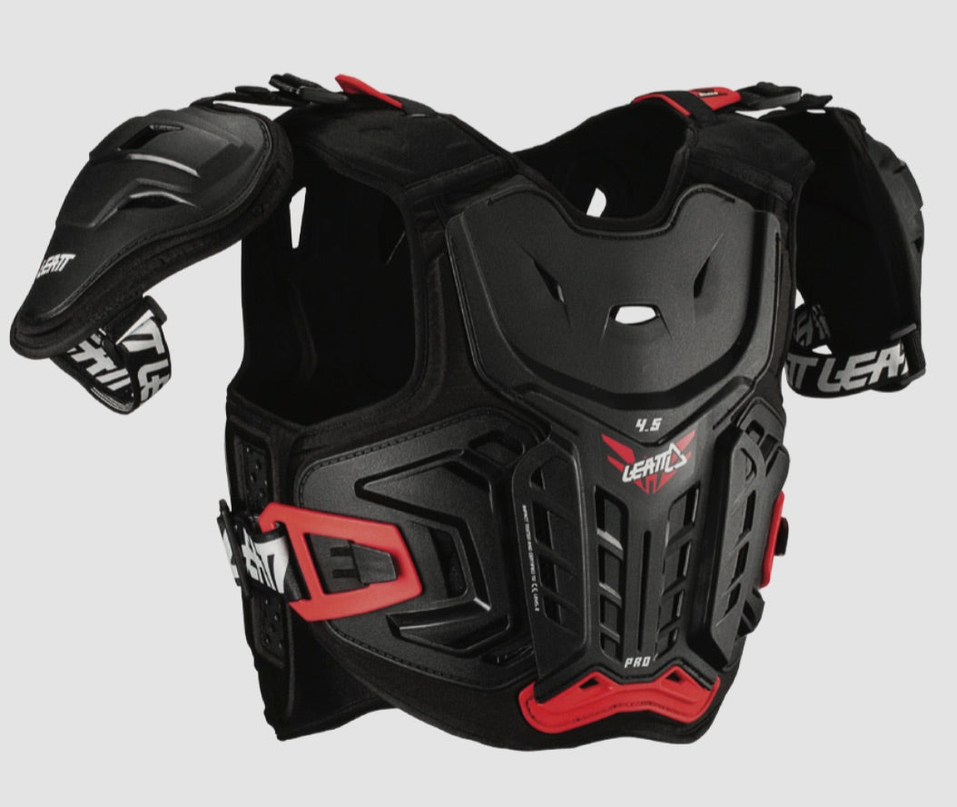 Leatt Chest Protector 4.5 Pro Junior, black/red, 147-159cm