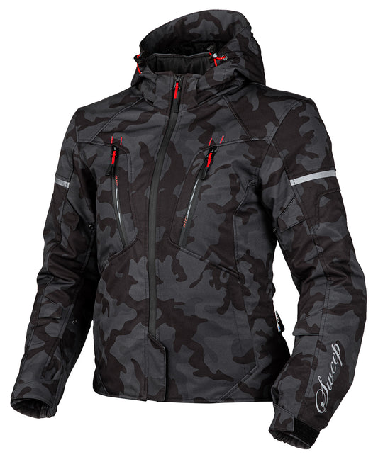 Sweep Flawless naisten softshell ajotakki, t.harmaa/camo