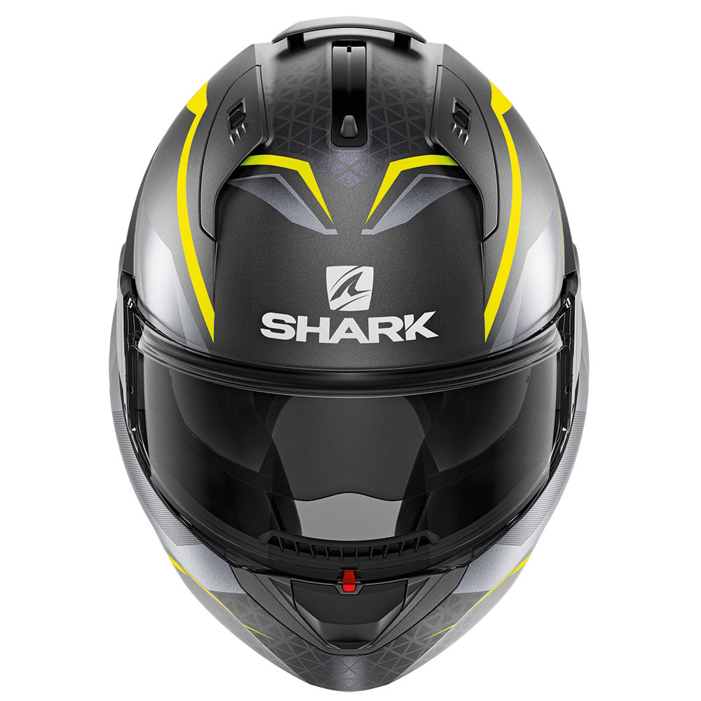 Shark EVO ES Yari Matt Anthracite/Yellow/Silver