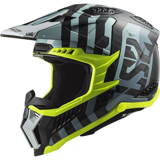 LS2 MX703 Carbon X-Force Barrier, Sky Blue