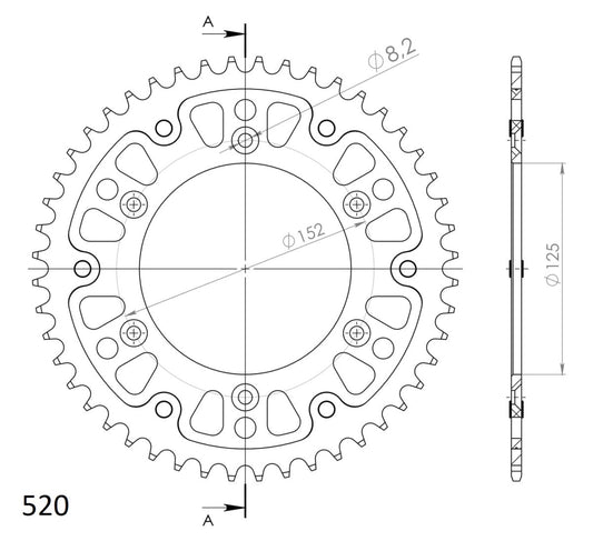 Supersprox Stealth takaratas Silver 8000-RST-48-8