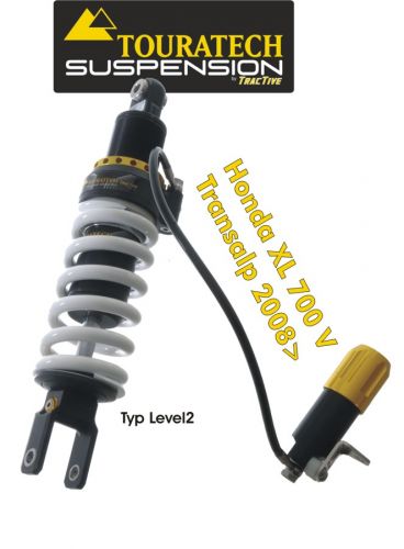 Touratech Suspension shock absorber for Honda XL700V Transalp from 2008 type Lev