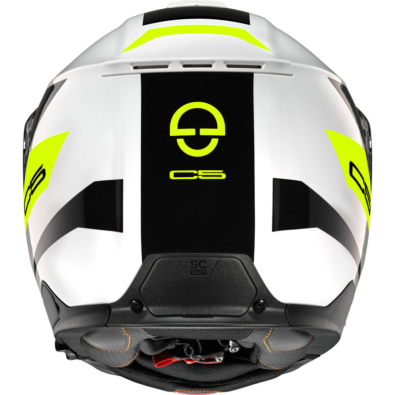 Schuberth C5 Eclipse, musta/valko/keltainen