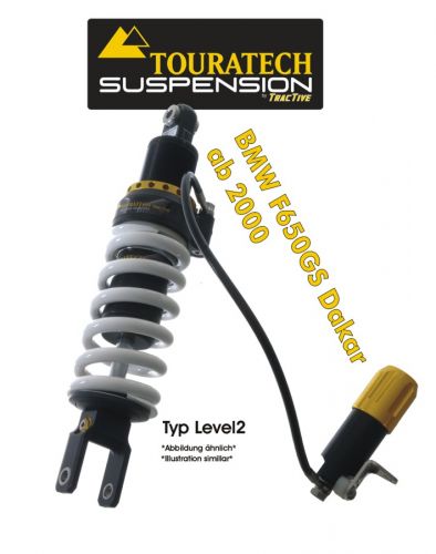 Touratech Suspension shock absorber for BMW F650GS Dakar from 2000 type Level2/E