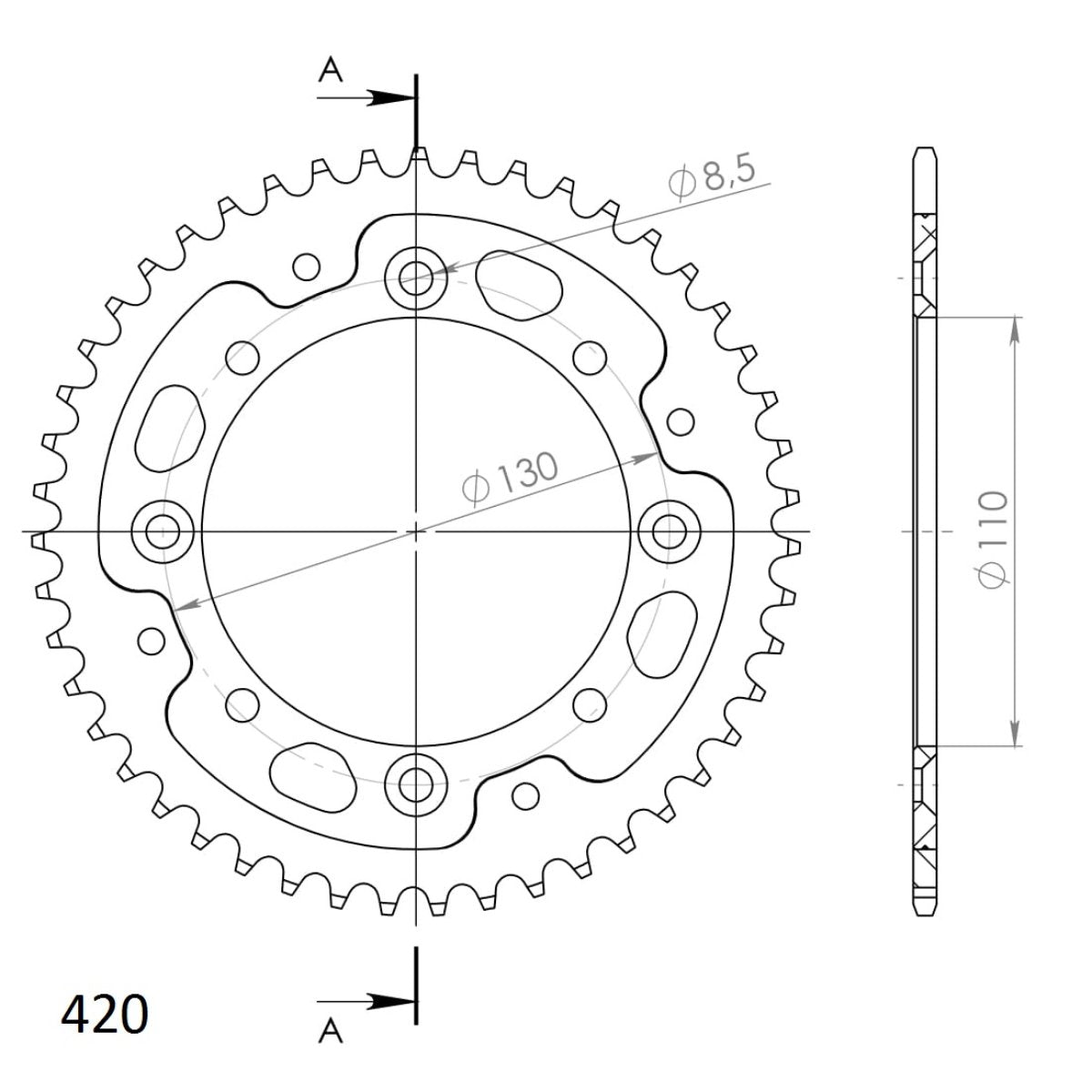 Supersprox Stealth takaratas Black 455-RST-47-0