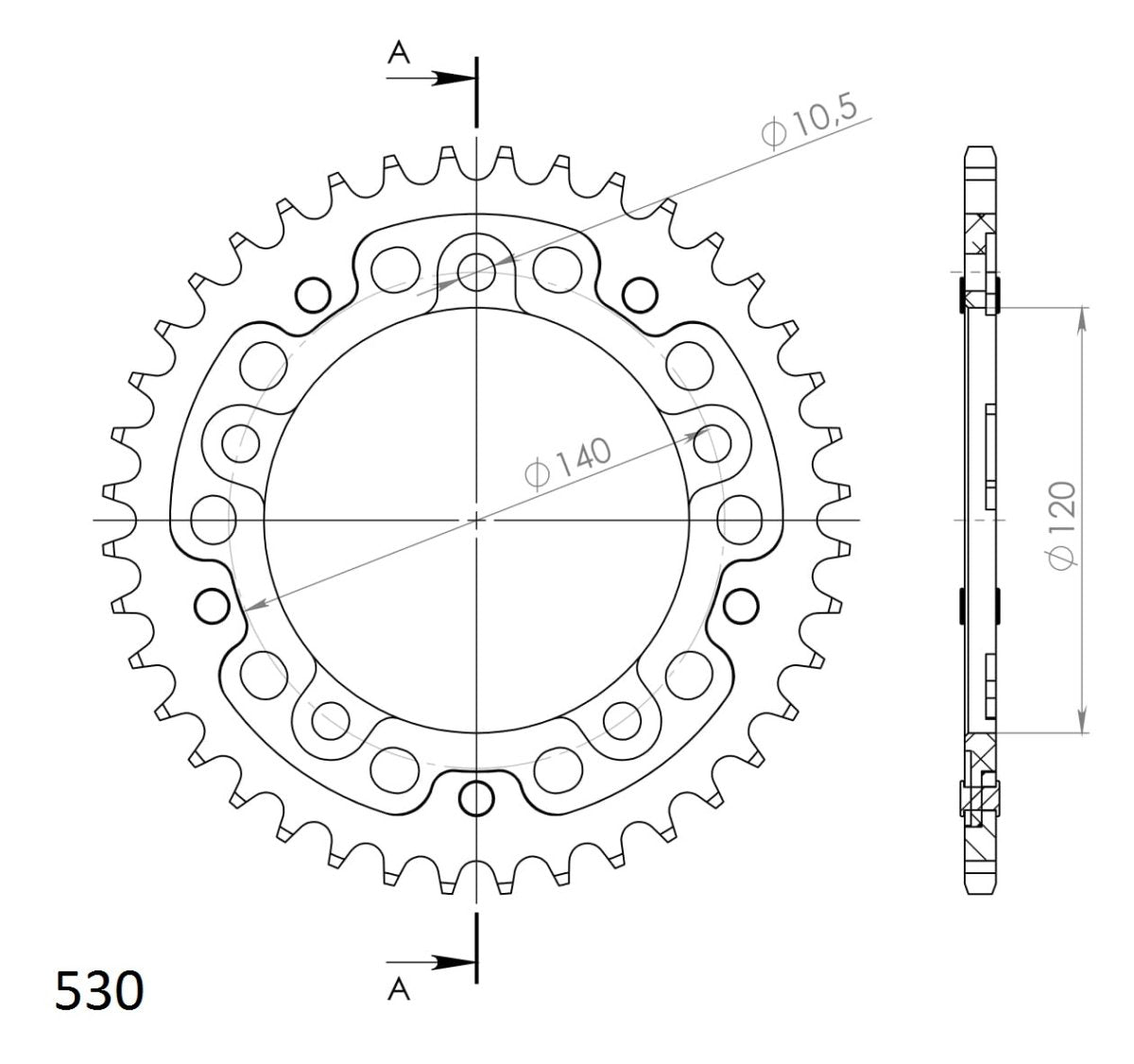 Supersprox Stealth takaratas Black 1800-RST-40-0