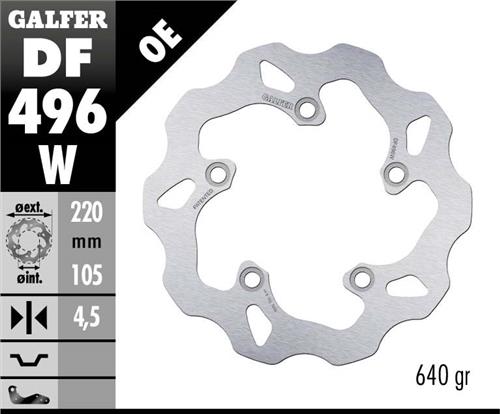 Galfer Wave disc, Yamaha YZF R6/R1/MT 10, rear