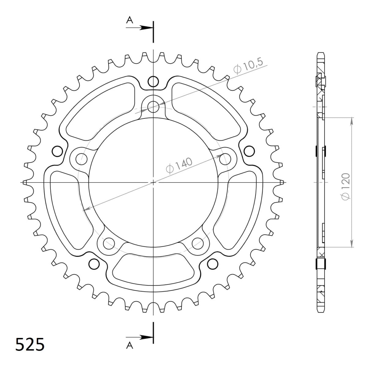 Supersprox Stealth takaratas Silver 1792-RST-45-8