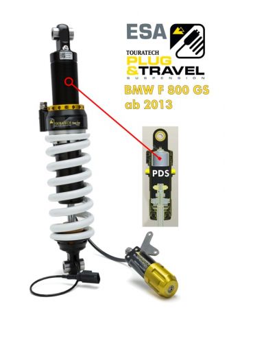 Touratech suspension shock for BMW F800GS from 2013 Type: Plug & Travel for BMW