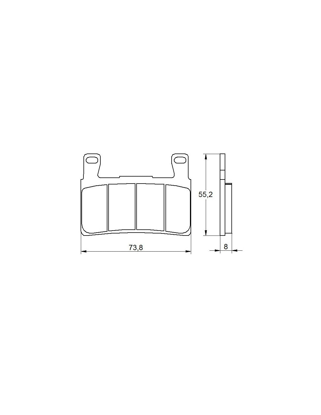 Accossato Brakepad AGPA 105 ST