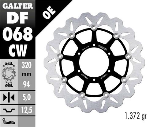 Galfer Wave Brake disc, VTR1000, Front