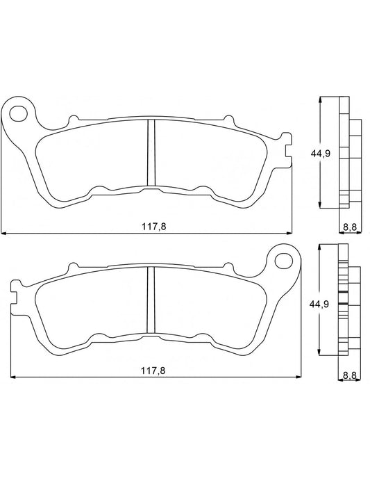 Accossato Brakepad AGPA 87 ST