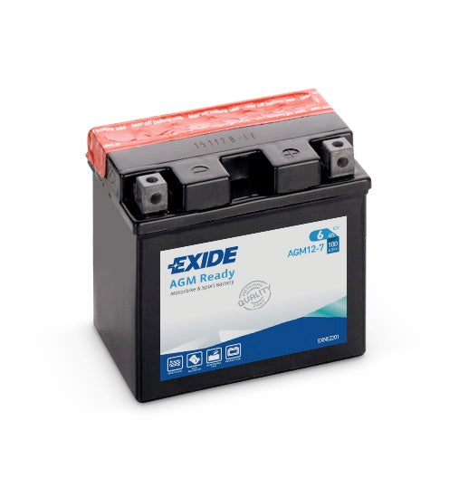 Exide AGM12-7 akku , 12V , 6 Ah