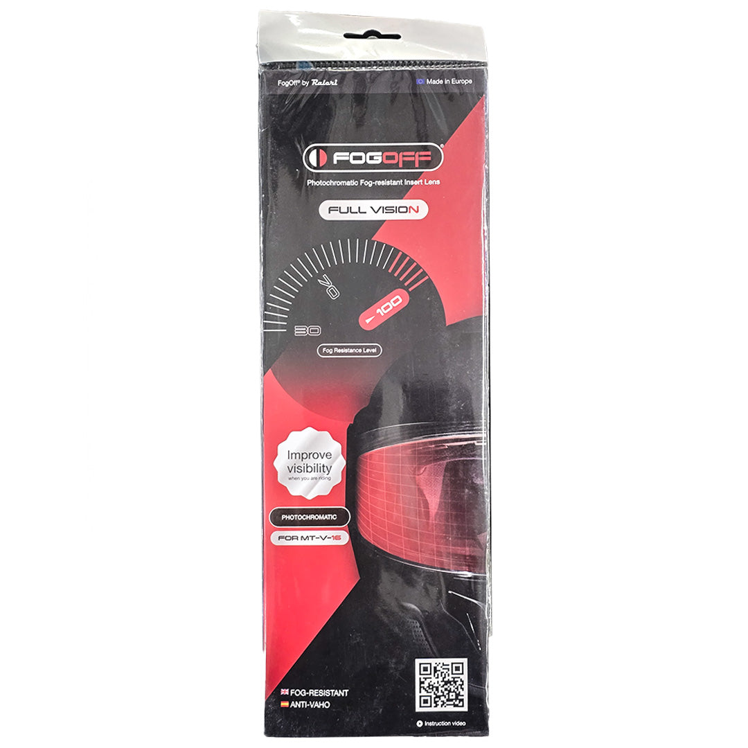 MT Fogoff Photocromatic antifog lens for V-16 visor