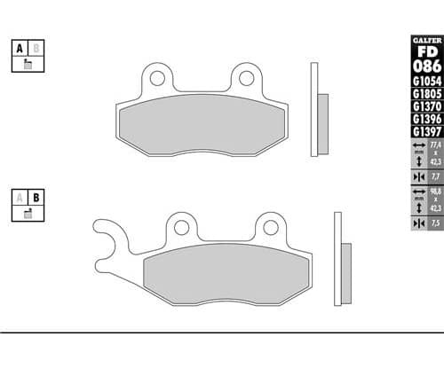 Galfer Semi Metal brake pads