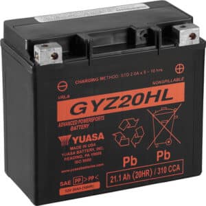 Yuasa High Performance MF VRLA Battery GYZ20HL (WC) 12V