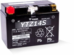 Yuasa High Performance MF VRLA Battery YTZ14S (WC) 12V
