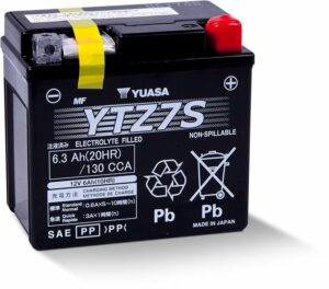 Yuasa High Performance MF VRLA Battery YTZ7S (WC) 12V