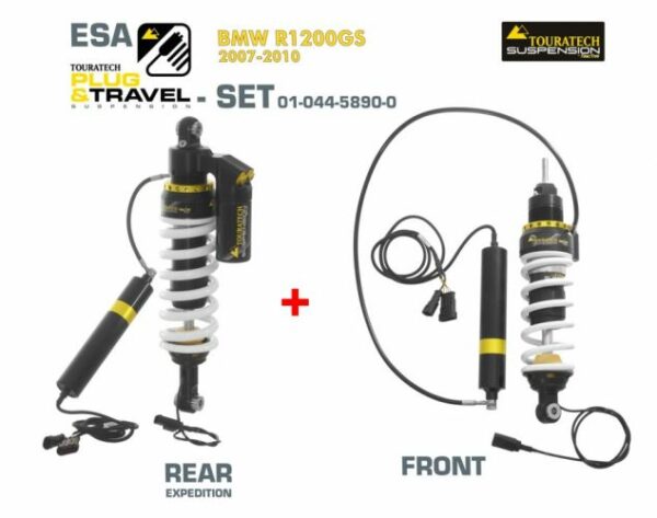 Touratech Suspension Plug & Travel ESA Expedition SET for BMW R1200GS 07-10