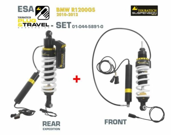 Touratech Suspension Plug & Travel ESA Expedition SET for BMW R1200GS 10-12