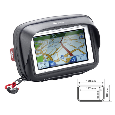 Givi älypuhelin/GPS tasku Iphone 6 ohjaustanko kiinnityksellä