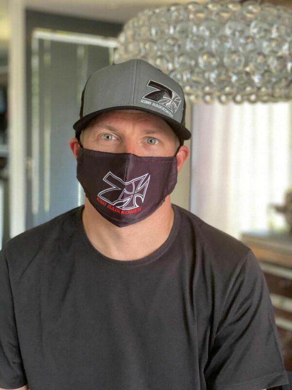 KIMI Facemask Black With Red Logo