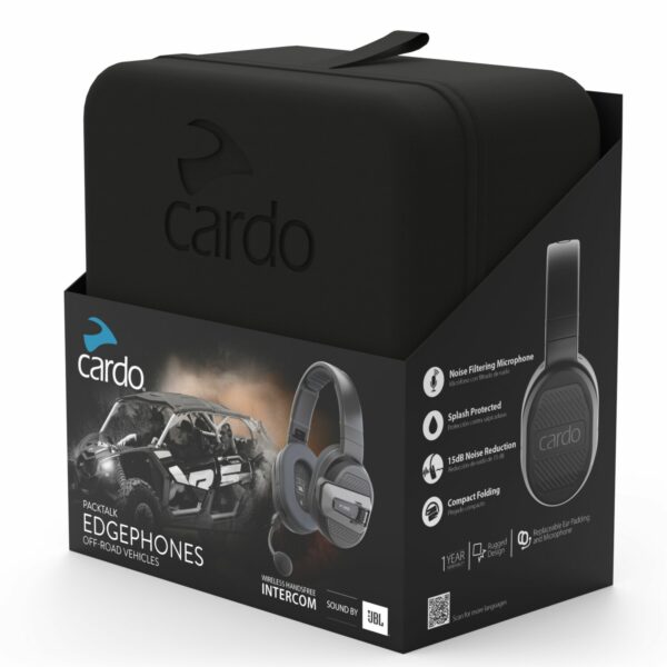 Cardo Edgephones ORV kuulosuojain/kommunikaattori + Edge keskusyksikkö